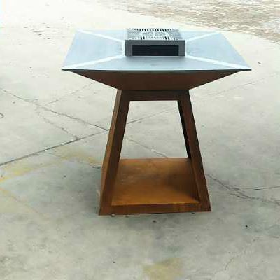 方形模型Corten Steel BBQ格栅