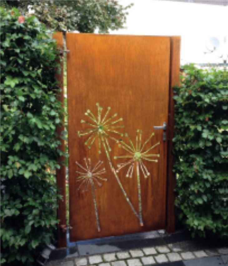 自然风格Corten花园门