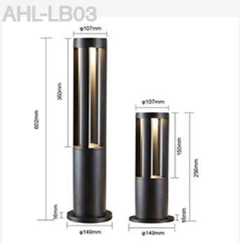 Corten Steel Villa装饰Bollard Light